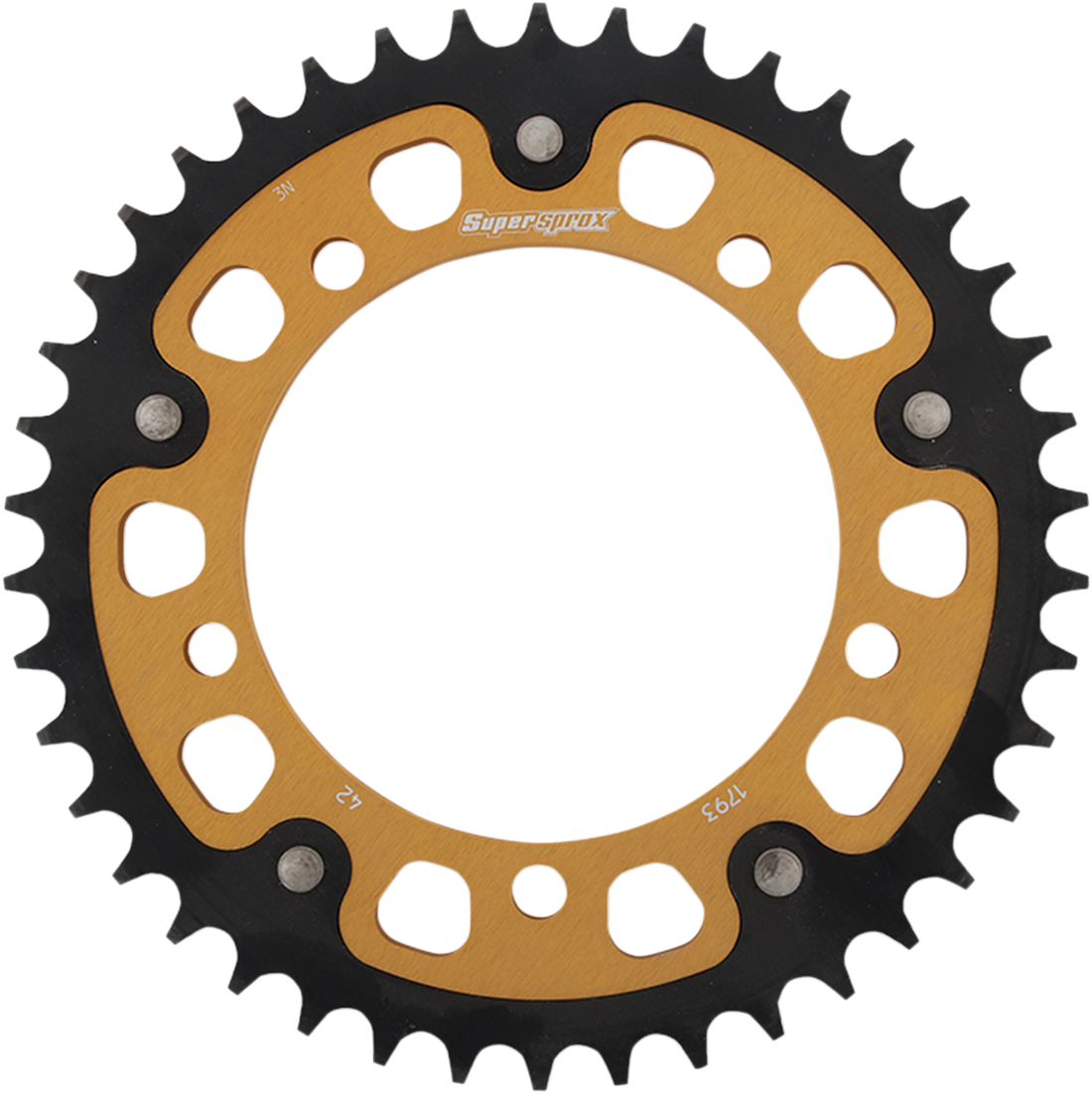 SUPERSPROX Stealth Rear Sprocket 42 Tooth Gold Suzuki/Triumph RST179342GLD