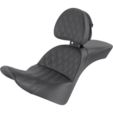 SADDLEMEN Explorer Seat Lattice Stitched With Backrest 81833030LS