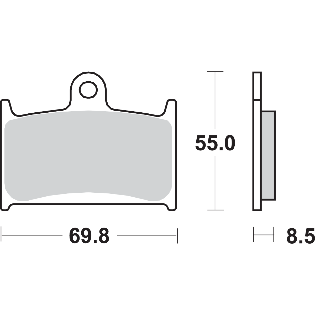 SBS HS Brake Pads Triumph 624HS