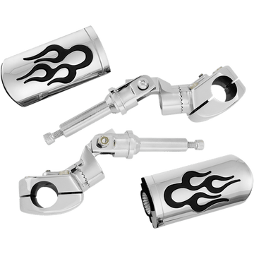 SHOW CHROME Highway Pegs Flame GL1800 21355P