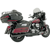 BASSANI XHAUST B4 2:1 Exhaust Black Straight Can FLH757B