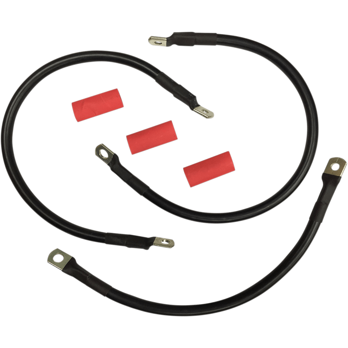 DRAG SPECIALTIES Black Battery Cable Set '82-'88 FXR