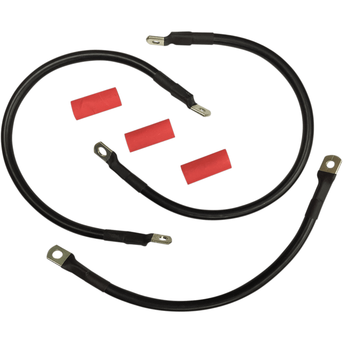 DRAG SPECIALTIES Black Battery Cable Set '82-'88 FXR