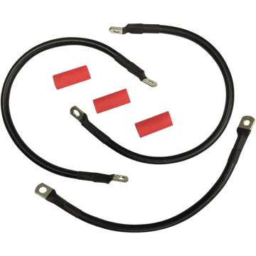 DRAG SPECIALTIES Black Battery Cable Set '82-'88 FXR