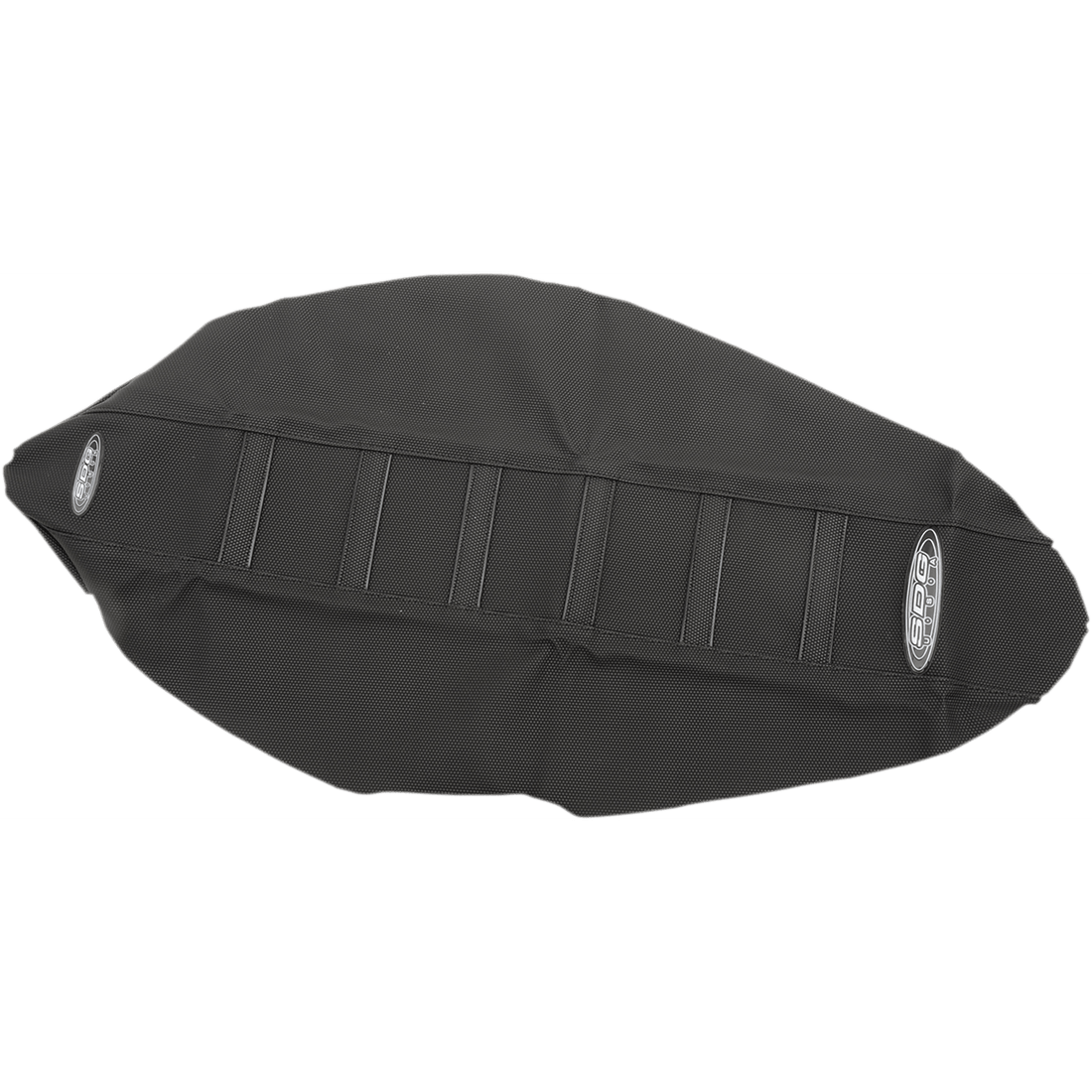 SDG 6-Ribbed Seat Cover Black Ribs/Black Top/Black Sides