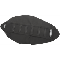 SDG 6-Ribbed Seat Cover Black Ribs/Black Top/Black Sides