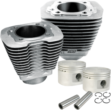 S&S CYCLE Cylinder & Piston Kit 80" Evolution Big Twin Natural