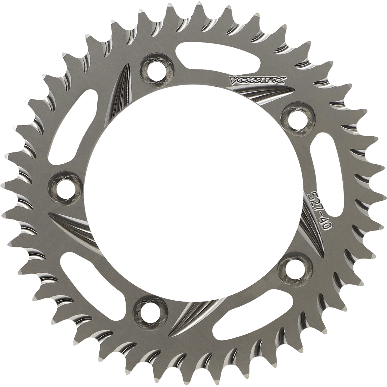 VORTEX Aluminum Sprocket Silver Rear 40 Tooth