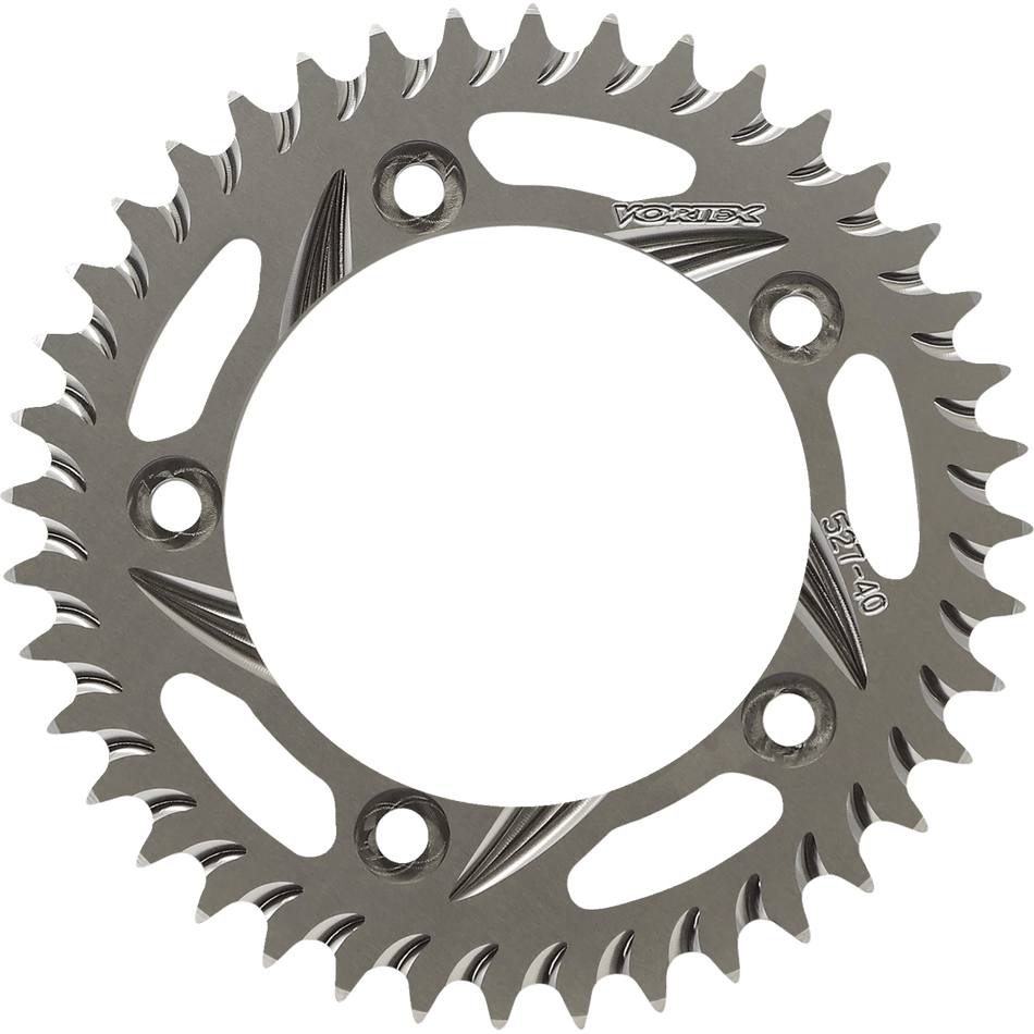 VORTEX Aluminum Sprocket Silver Rear 40 Tooth