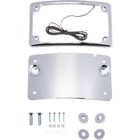 KODLIN USA License Plate Kit Curved Chrome KUS20101