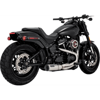 VANCE & HINES 2-into-1 Hi-Output Short Exhaust System Stainless Steel Brushed 27331