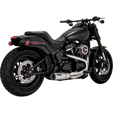 VANCE & HINES 2-into-1 Hi-Output Short Exhaust System Stainless Steel Brushed 27331