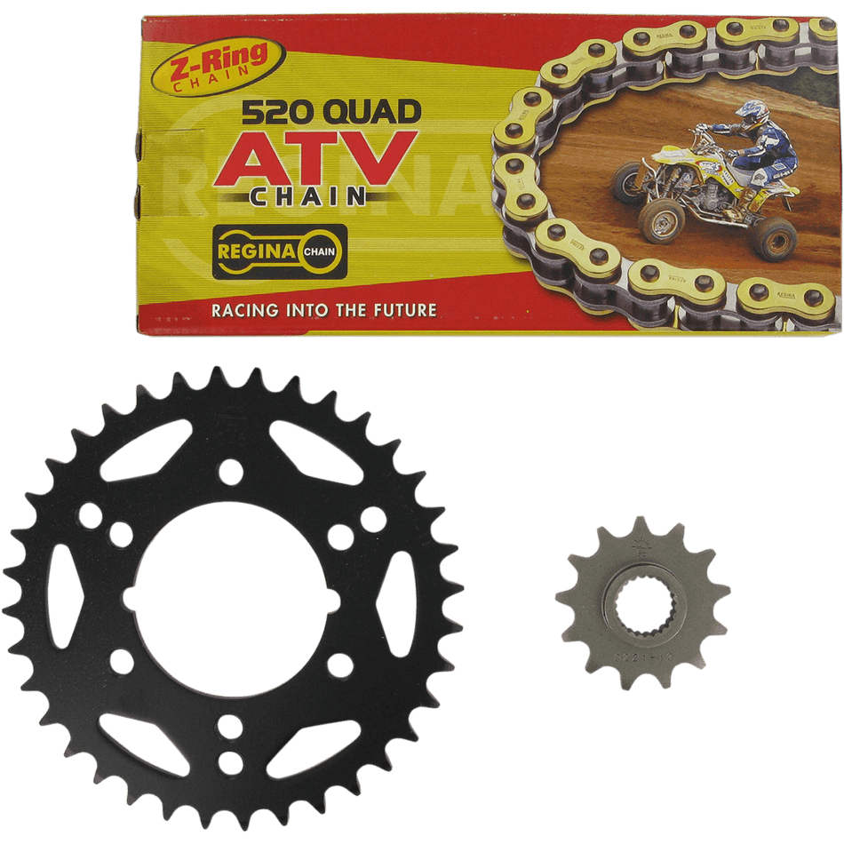 REGINA Chain and Sprocket Kit Polaris Scrambler 400/500 '00-'11 5QUAD/076KPO004