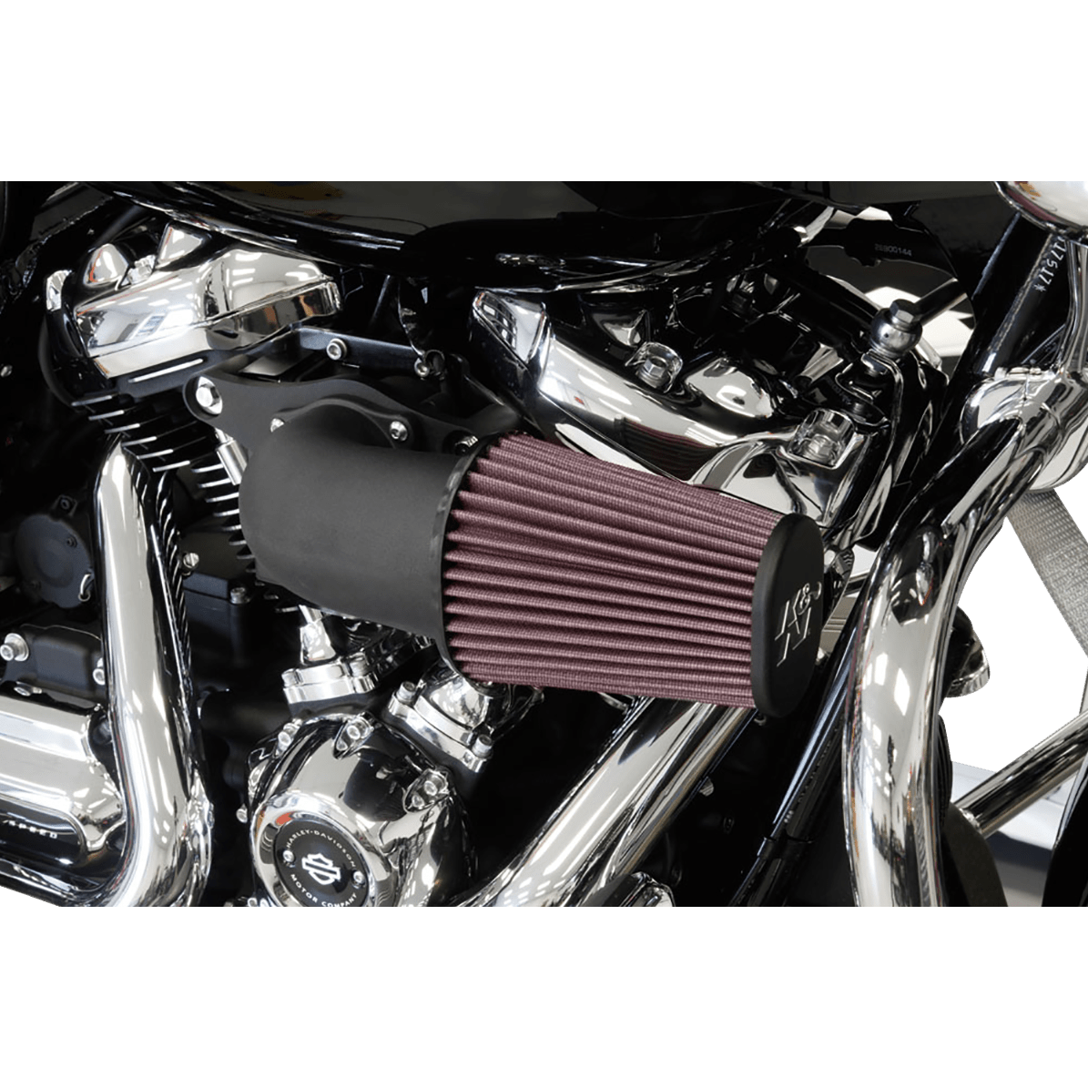 K & N Aircharger® Intake System with Mandrel-Bent Aluminum Intake Tube Kit Black 571138