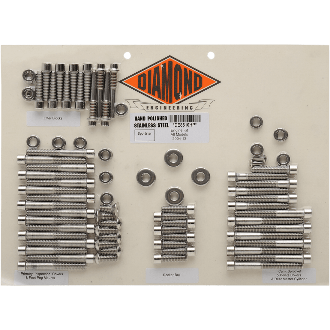 DIAMOND ENGINEERING Fastener Kit Engine/Rocker Box OEM XL