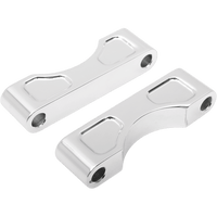 KLOCK WERKS Hugger Front Fender Mounting Blocks For 21" Wheels Chrome KWFS010102C