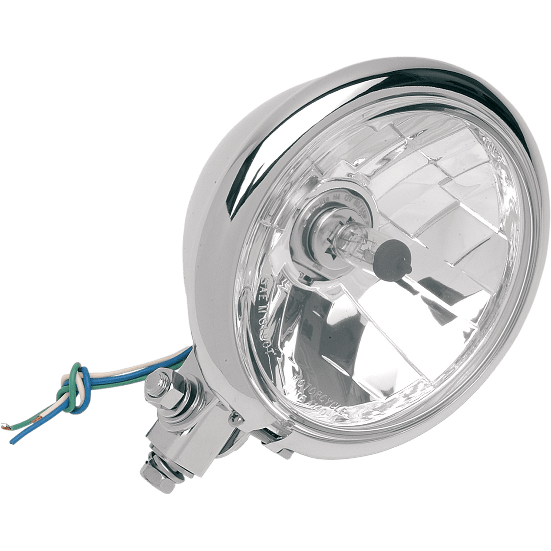 DRAG SPECIALTIES Bottom Mount Springer Headlight 5-3/4" Chrome