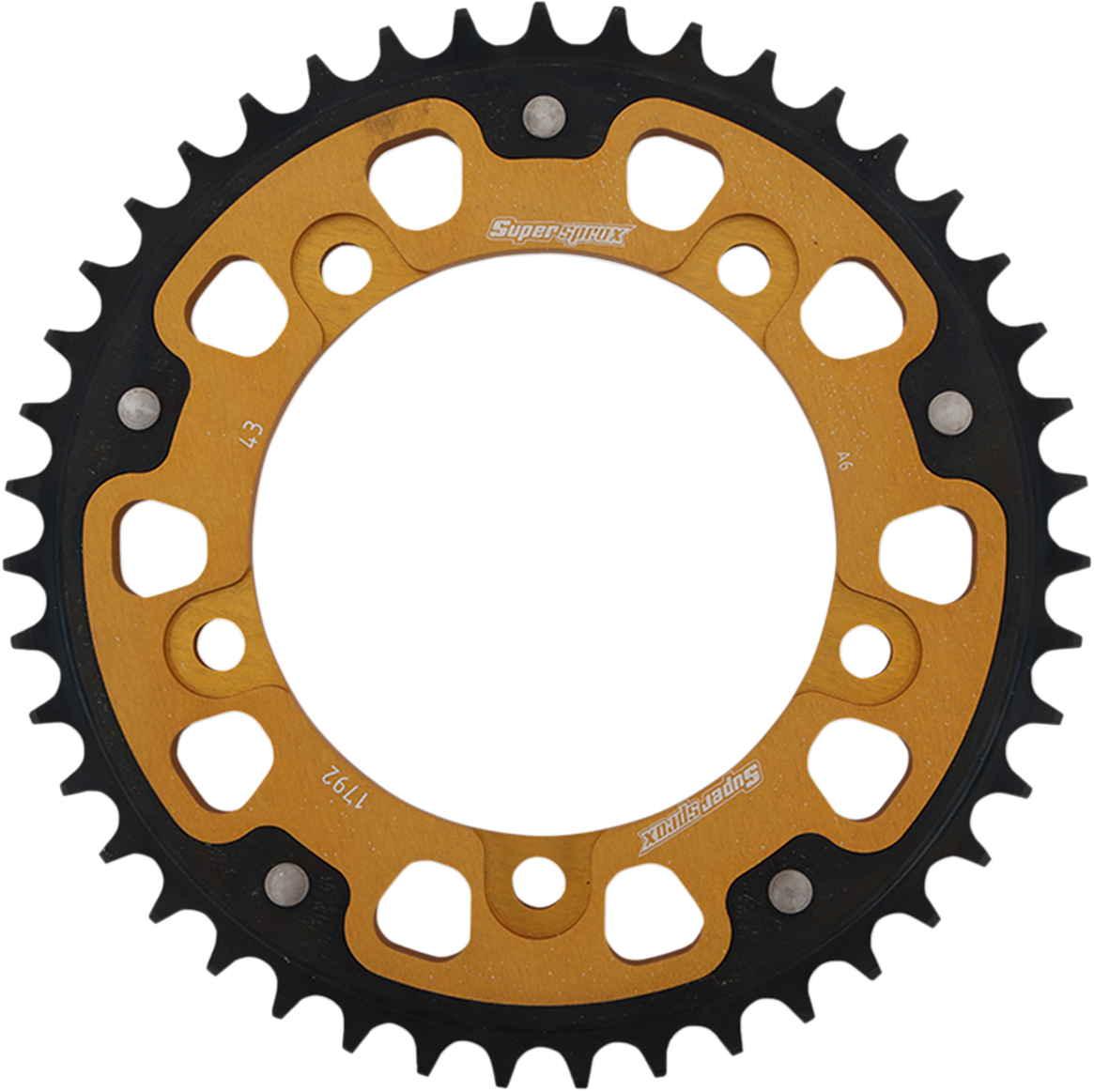 SUPERSPROX Stealth Rear Sprocket 43 Tooth Gold Suzuki/Triumph RST179243GLD