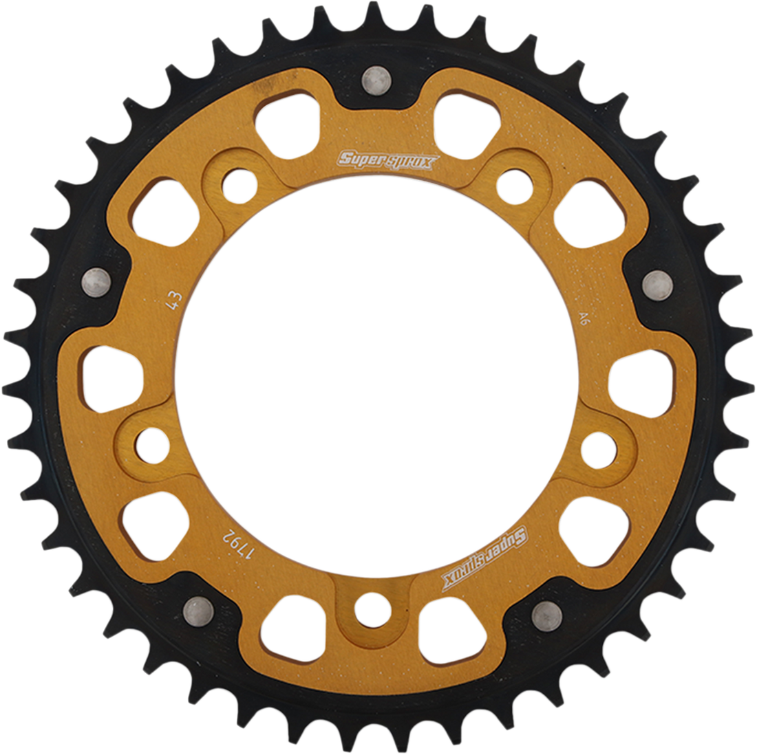 SUPERSPROX Stealth Rear Sprocket 43 Tooth Gold Suzuki/Triumph RST179243GLD