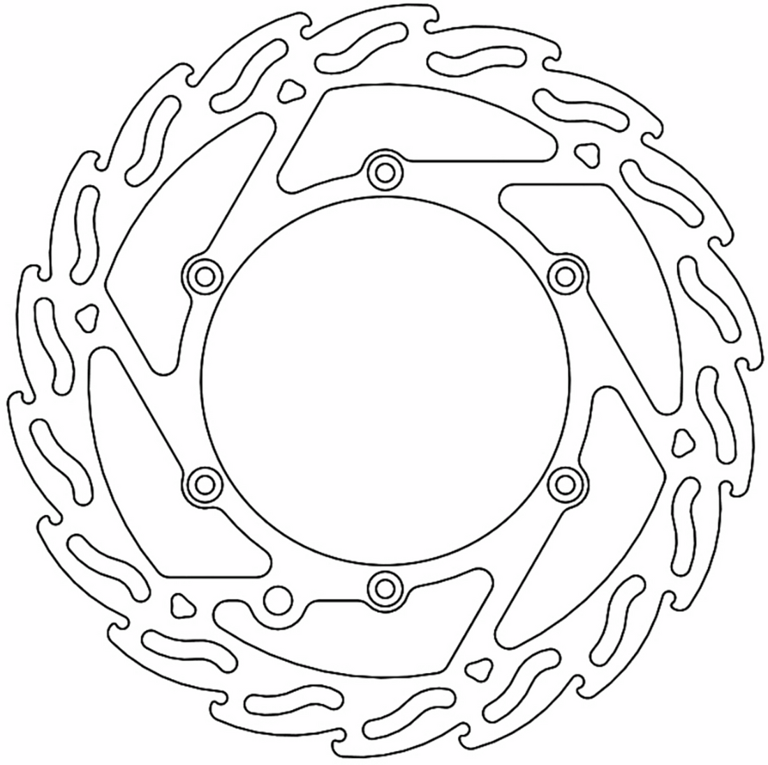 MOTO-MASTER Brake Rotor Front Flame