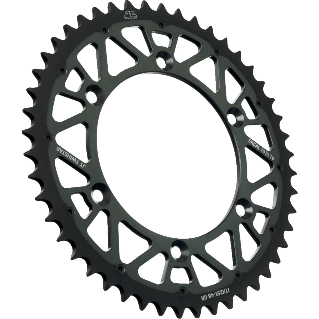 JT SPROCKETS Steel Rear Sprocket Graphite 48 Tooth