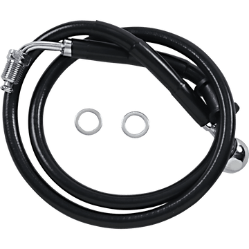 DRAG SPECIALTIES Brake Line +6" Black '18-'21 Softail