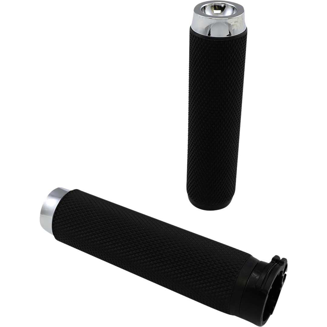 ROUGH CRAFTS Grips Knurled Cable Chrome