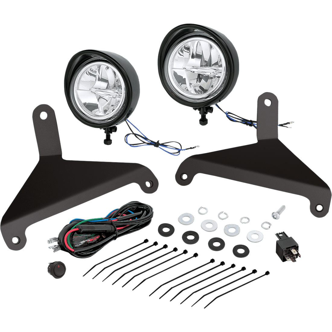 SHOW CHROME Driving Light Kit Can-Am Black 41208BK