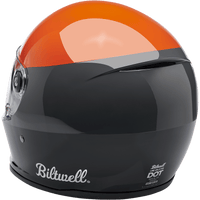 BILTWELL Lane Splitter Helmet Gloss Podium Orange/Gray/Black Medium 1004550103