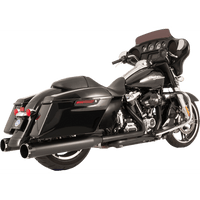 S&S CYCLE El Dorado Dual Exhaust System Black Black Thruster 5500700C