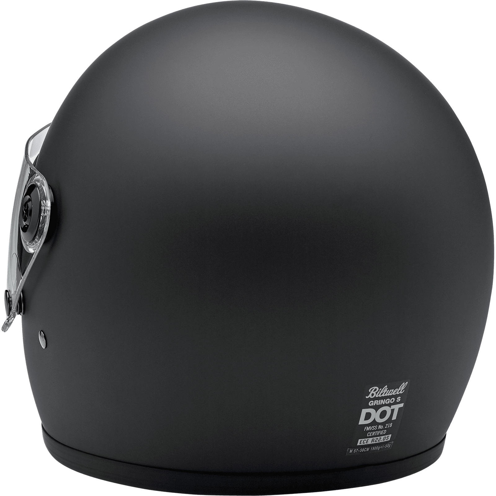 BILTWELL Gringo S Helmet Flat Black XS 1003201101