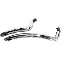 BASSANI XHAUST Sweeper Exhaust Black/Chrome 1SD2F