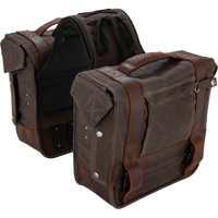 BURLY BRAND Throw-Over Saddlebag Dark Oak B151002D