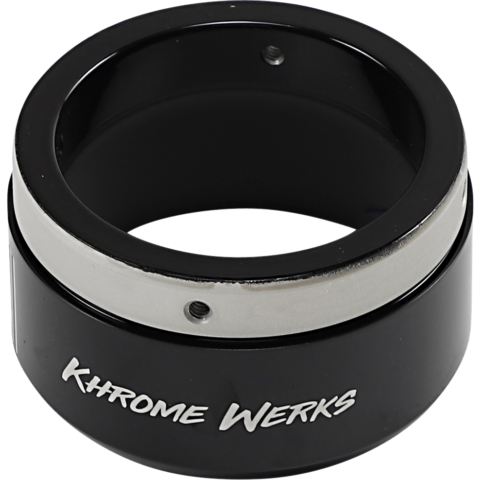 KHROME WERKS 4-1/2" Klassic Tip Left Black Powdercoat 200658P