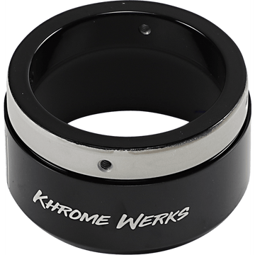 KHROME WERKS 4-1/2" Klassic Tip Left Black Powdercoat 200658P