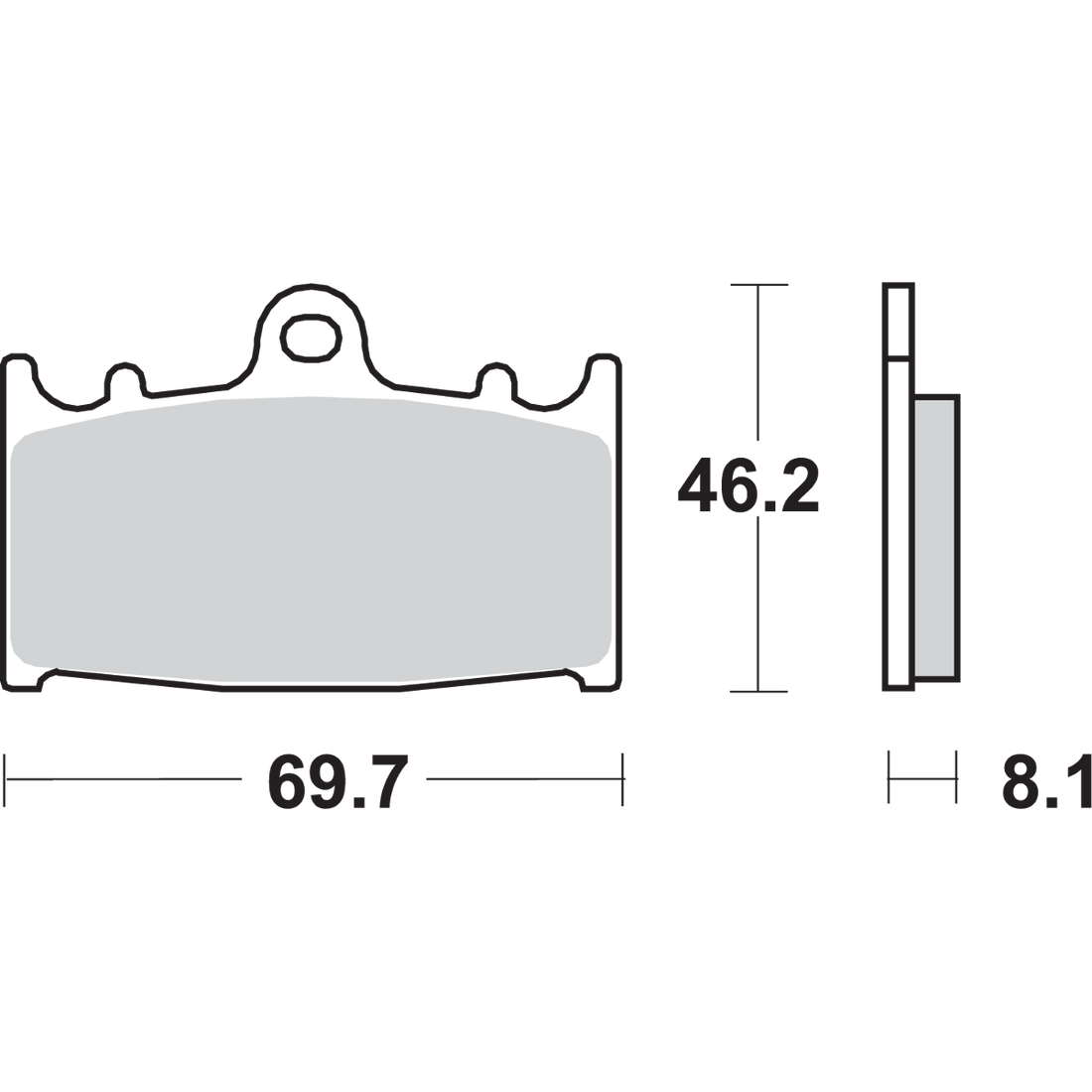 SBS HS Brake Pads Vulcan 631HS