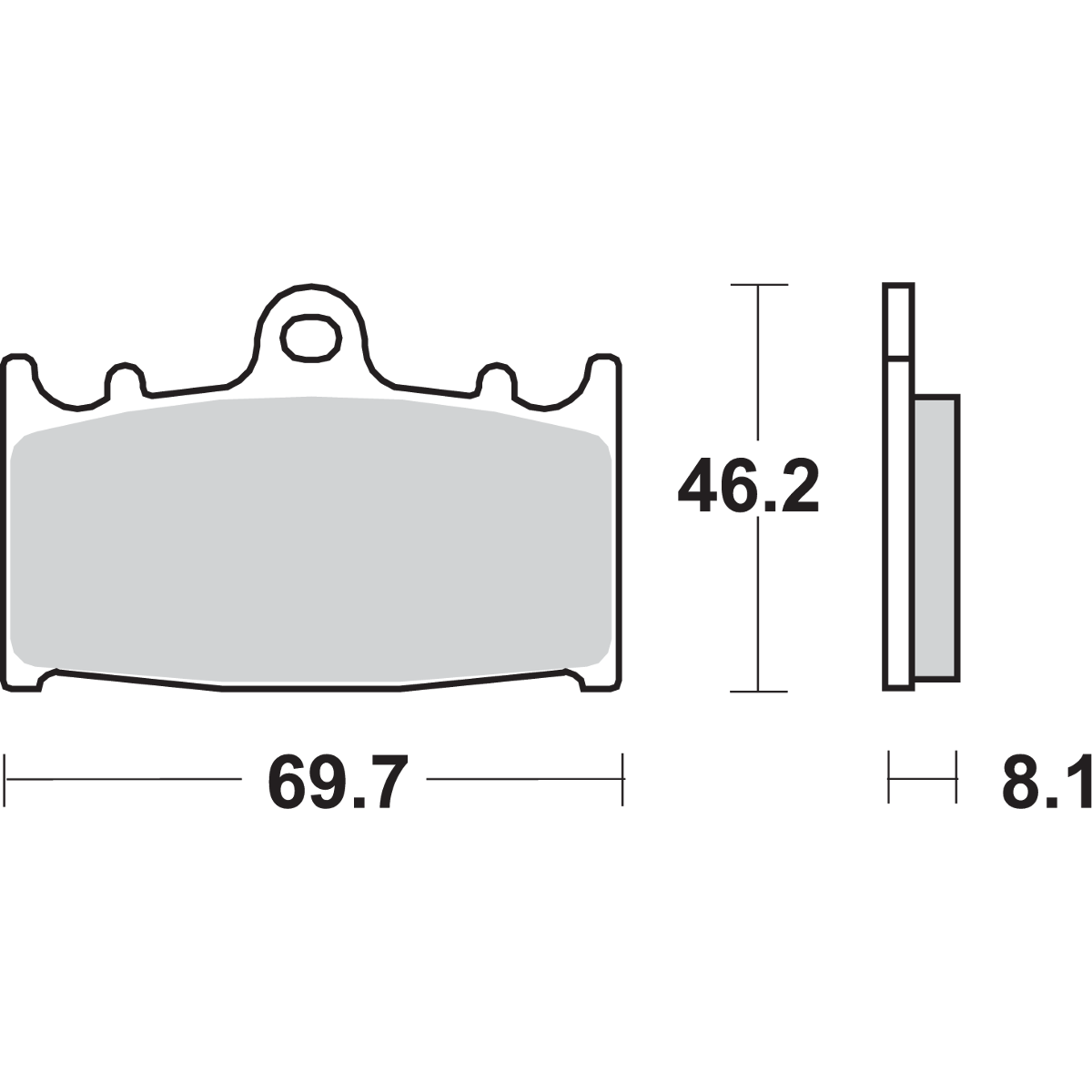 SBS HS Brake Pads Vulcan 631HS