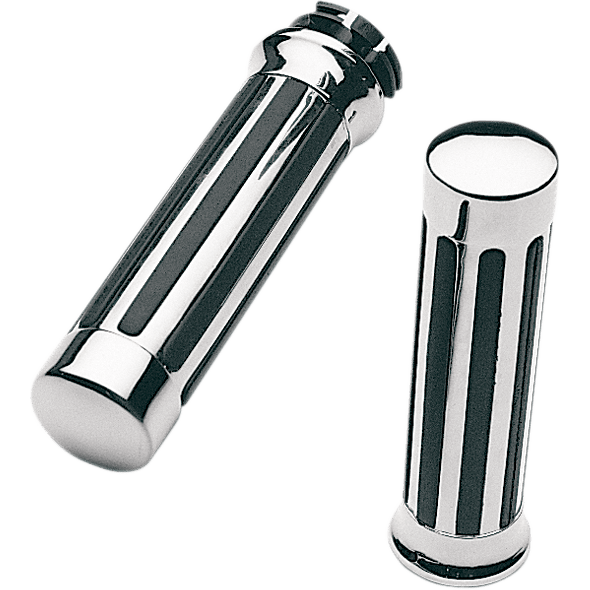 PRO-ONE PERF.MFG. Grips Ribs Honda Chrome