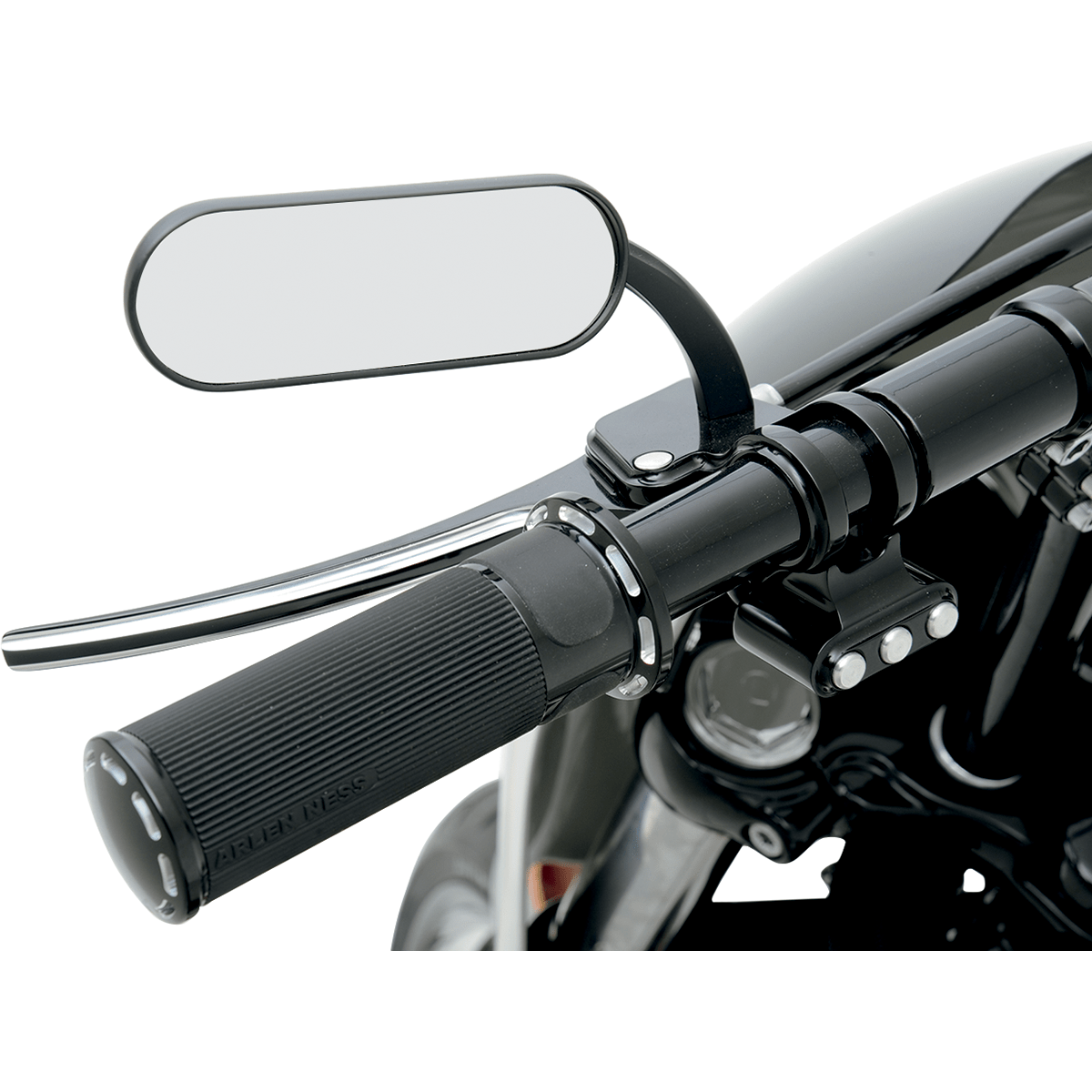 ARLEN NESS Mirror Micro Mini Side View Oval Black Left