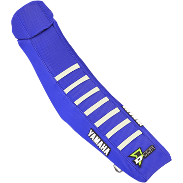 D'COR VISUALS Seat Cover Blue/White YZ65 '18-'24