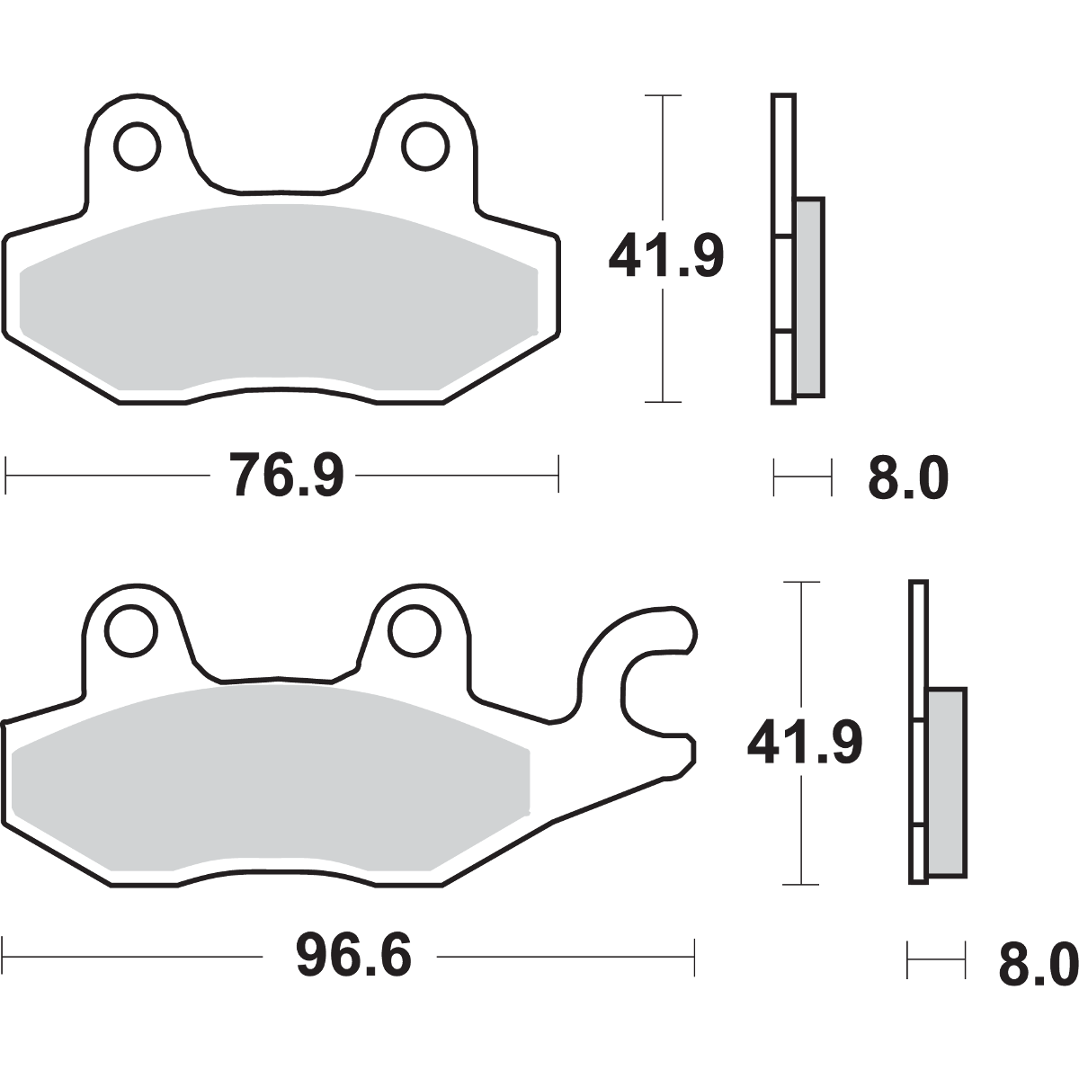 SBS HS Brake Pads Ninja 638HS