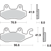 SBS HS Brake Pads Ninja 638HS