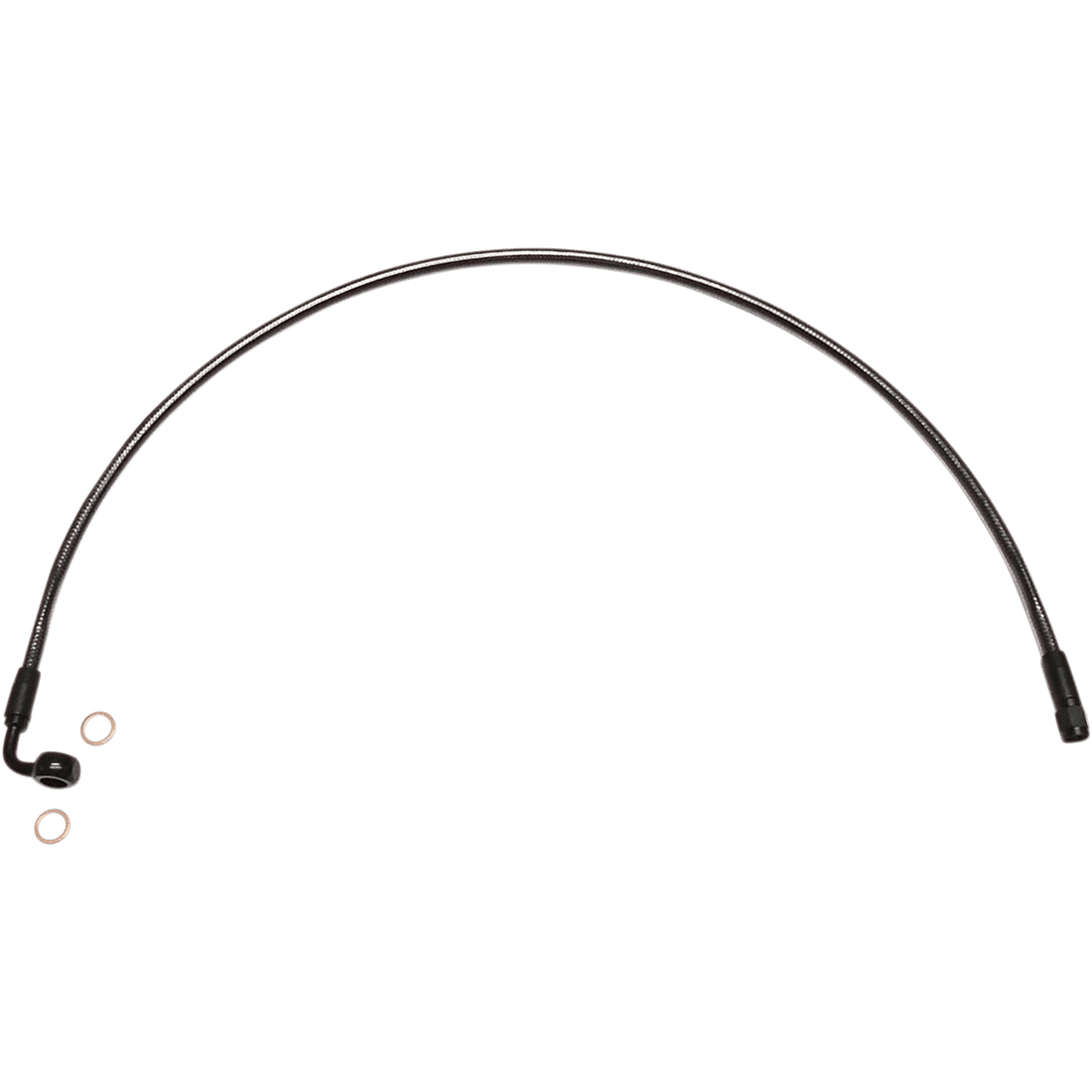 MAGNUM SHIELDING Brake Line 12mm-90° 22" Black Pearl AS478022