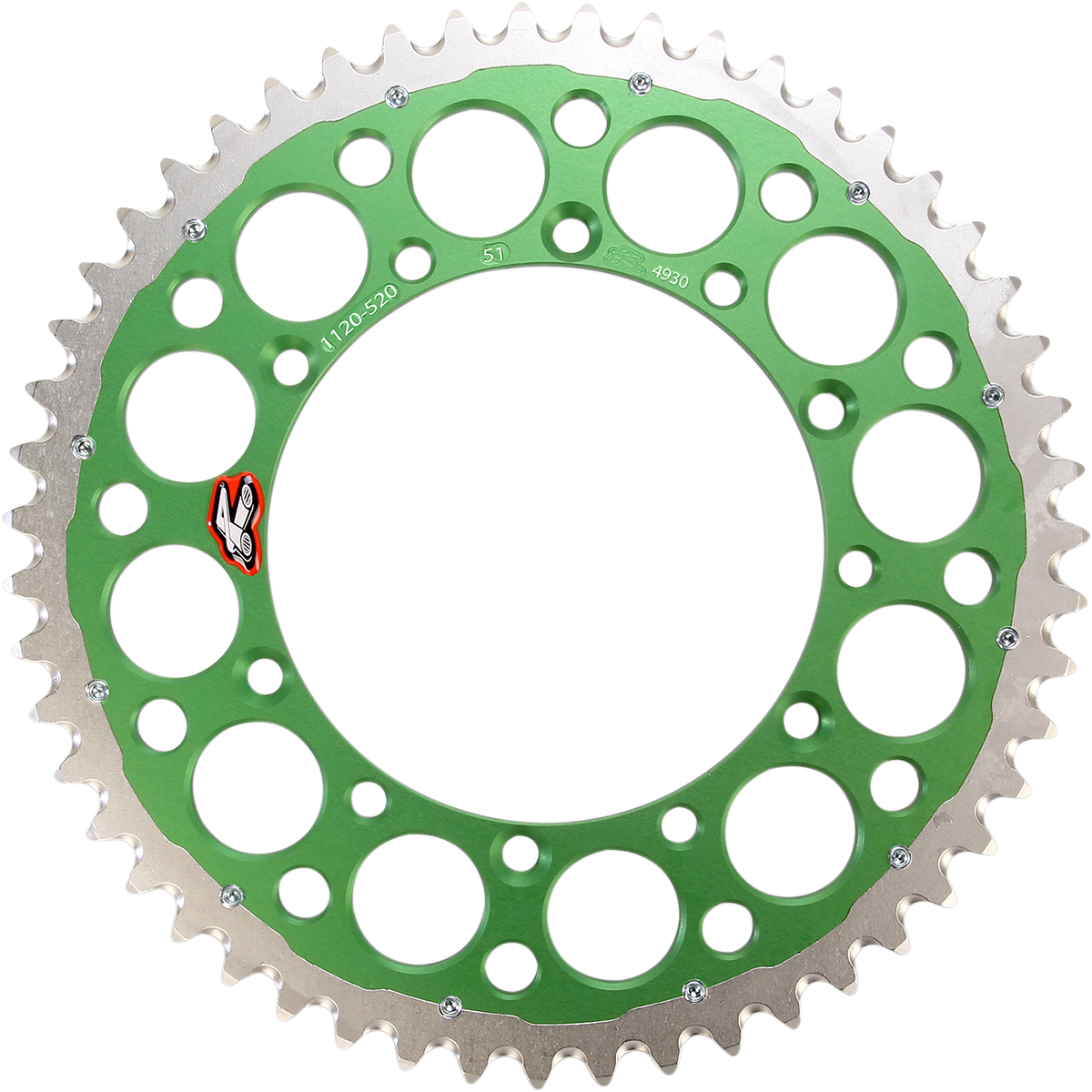 RENTHAL Twinring™ Rear Sprocket 51 Tooth Green 112052051GPGN