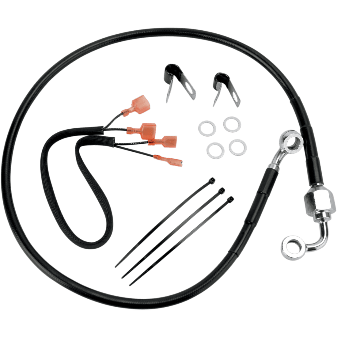 DRAG SPECIALTIES Brake Line Rear Black