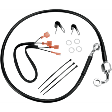 DRAG SPECIALTIES Brake Line Rear Black