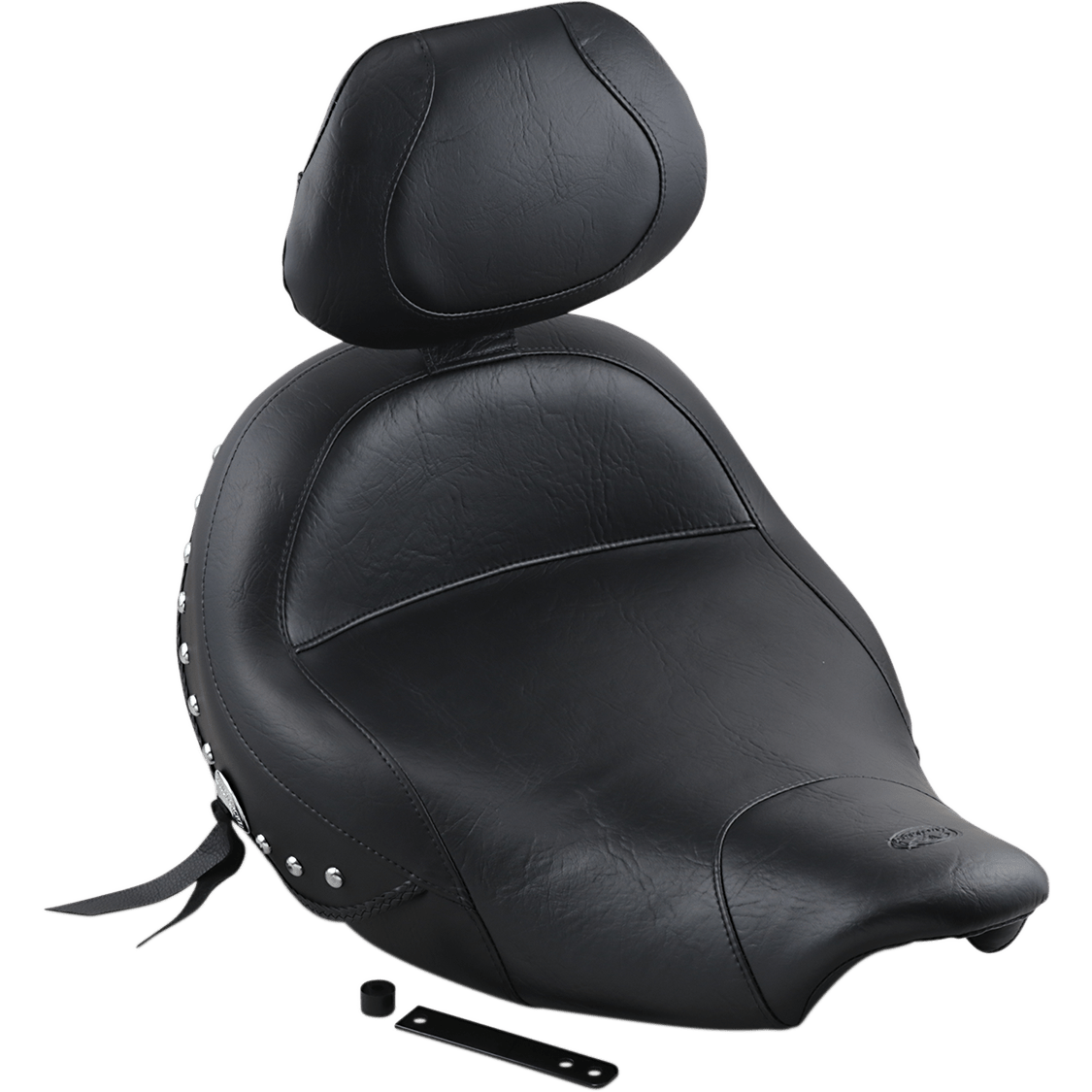 MUSTANG Solo Seat Wide Studded Driver's Backrest Indian '14-'23 79762