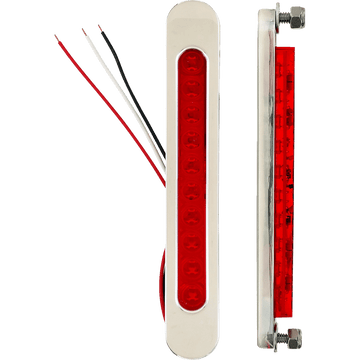 ACCUTRONIX Bag Light Red Lens Chrome BL01OC