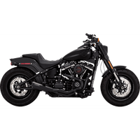 VANCE & HINES 2-into-1 Upsweep Exhaust System Black Stainless Steel 47323