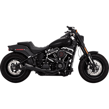 VANCE & HINES 2-into-1 Upsweep Exhaust System Black Stainless Steel 47323